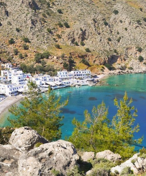 Village côtier de Loutro au bord de la mer - Crète - Grèce (3)